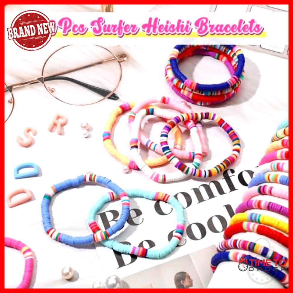 Preppy Friendship Bracelets Stackable Bead Y2k Bo… - image 5